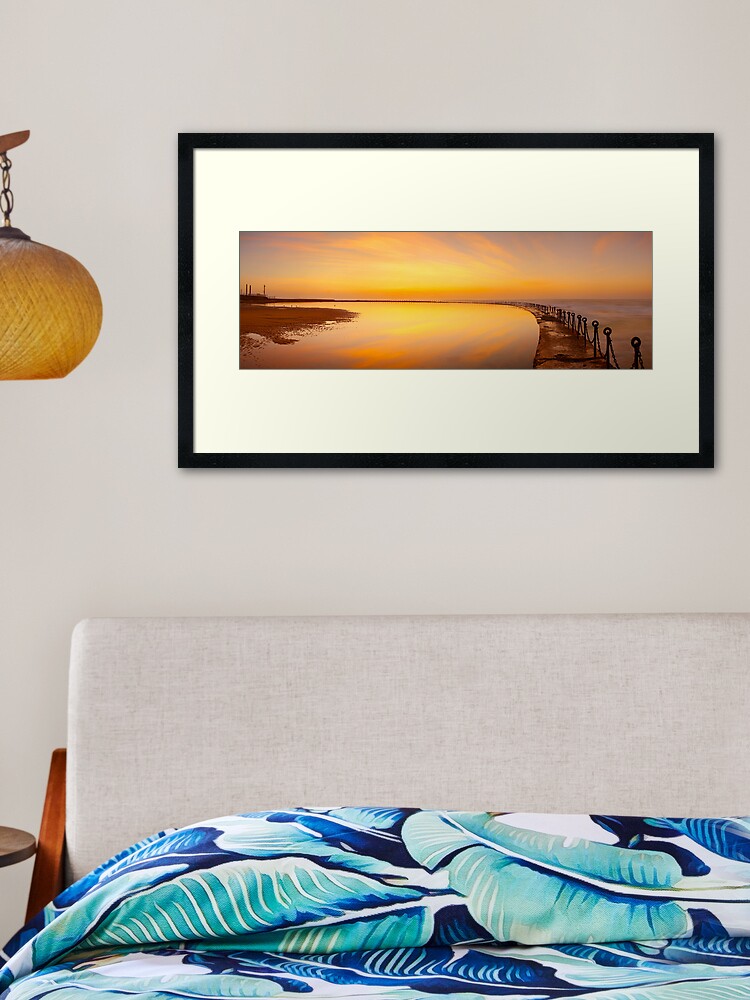 Thumbnail 2 of 7, Framed Art Print, Canoe Pool, Newcastle, New South Wales, Australia designed and sold by Chockstone.