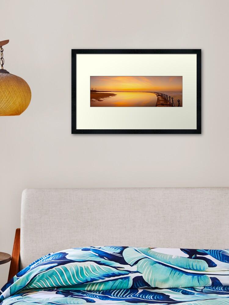 Thumbnail 2 of 7, Framed Art Print, Canoe Pool, Newcastle, New South Wales, Australia designed and sold by Chockstone.