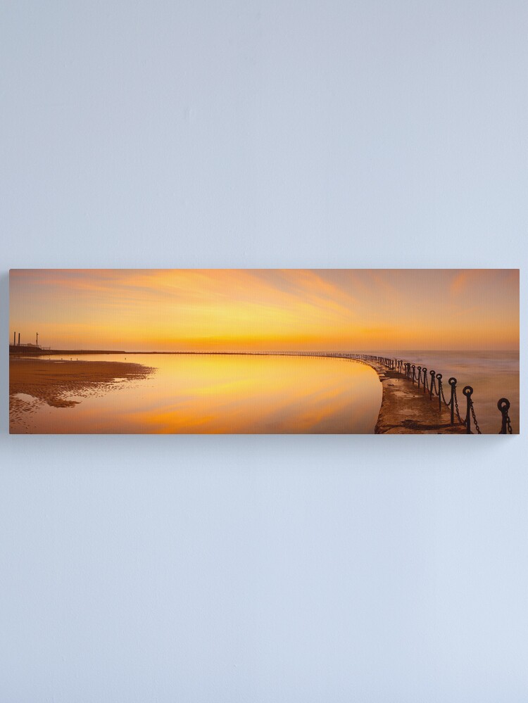 Thumbnail 1 of 3, Canvas Print, Canoe Pool, Newcastle, New South Wales, Australia designed and sold by Chockstone.