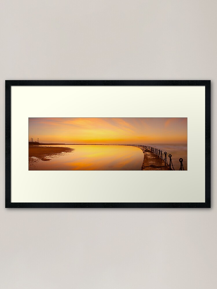Thumbnail 1 of 7, Framed Art Print, Canoe Pool, Newcastle, New South Wales, Australia designed and sold by Chockstone.