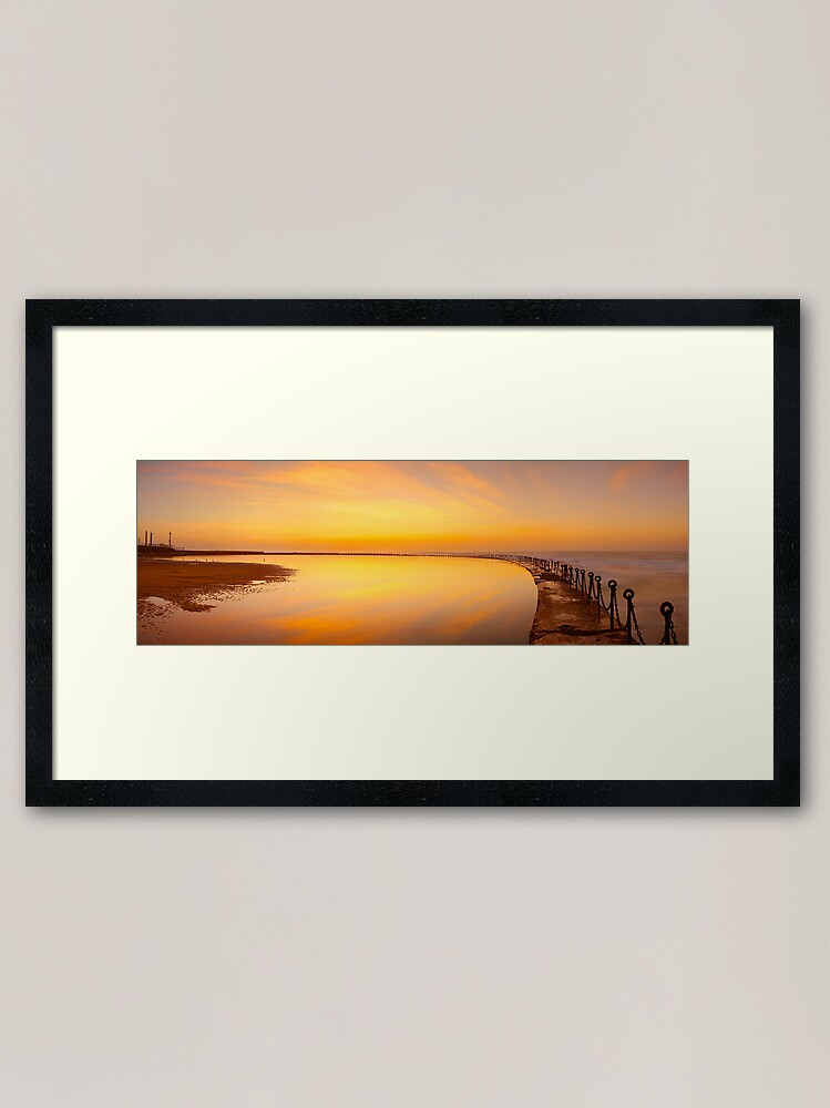 Thumbnail 1 of 7, Framed Art Print, Canoe Pool, Newcastle, New South Wales, Australia designed and sold by Chockstone.