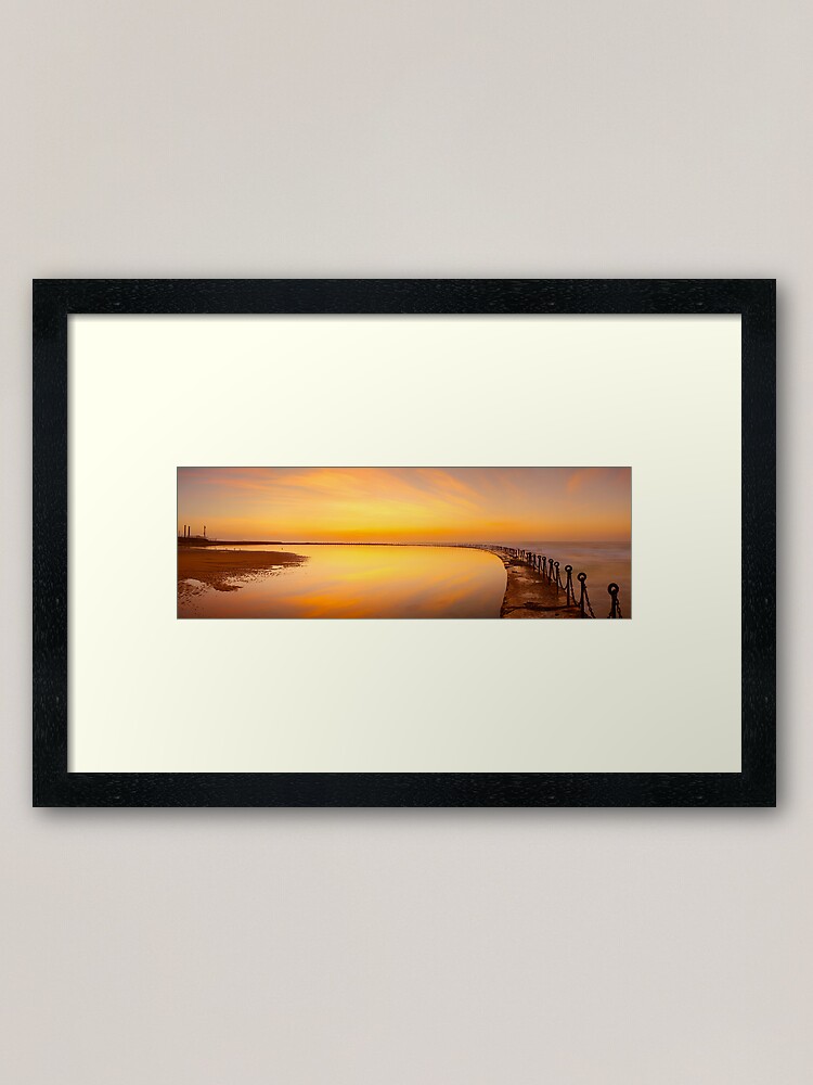 Thumbnail 1 of 7, Framed Art Print, Canoe Pool, Newcastle, New South Wales, Australia designed and sold by Chockstone.