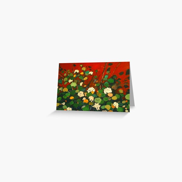 Dream White Geraniums Greeting Card