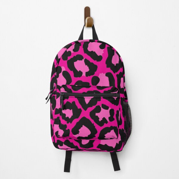 Item preview, Black Pink, Snow Leopard spotted fur Animal Africa Pattern designed and sold by funnytshirtemp.