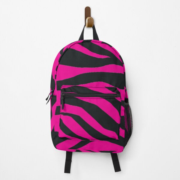 Item preview, Bright Pink Tiger Stripes Striped fur Animal Africa Pattern Black Pink designed and sold by funnytshirtemp.