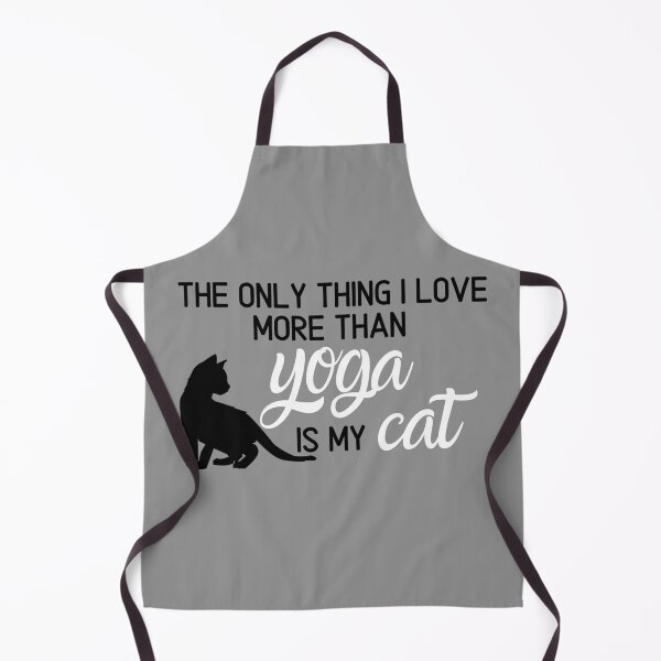 Item preview, I Love My Cat More Than Yoga designed and sold by Wisps & Whiskers Designs.