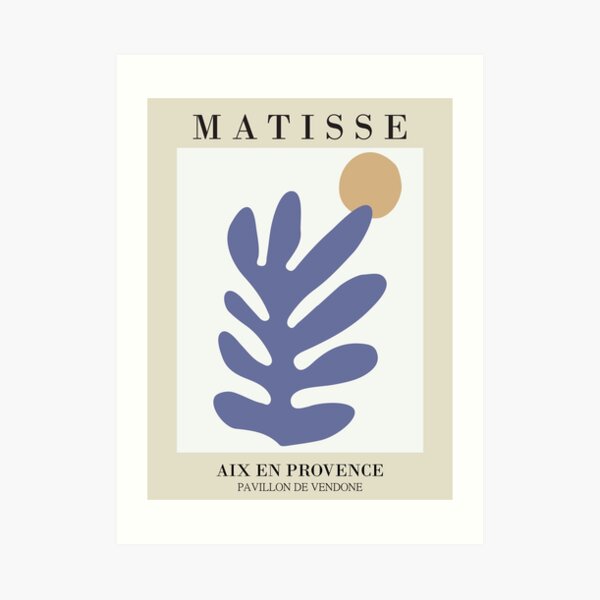 Matisse - Leaf Cut-out - Matisse Prints Art Print