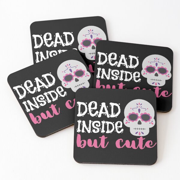 Item preview, I'm Dead Inside But Cute - Cute Pink Skull designed and sold by m95sim.