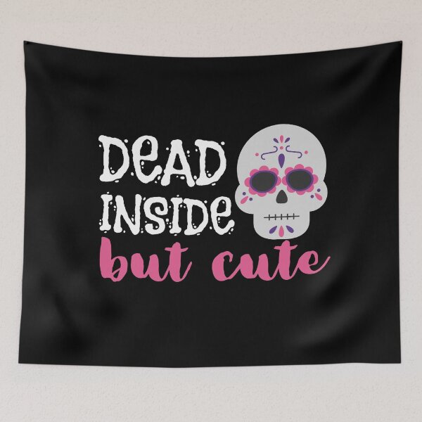 Item preview, I'm Dead Inside But Cute - Cute Pink Skull designed and sold by m95sim.