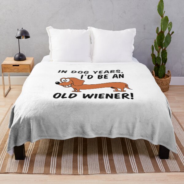 Item preview, Dog Years Old Wiener Over The Hill Gag designed and sold by jaycartoonist.