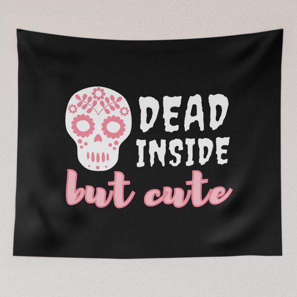 Item preview, I'm Dead Inside But Cute - Cute Pink Skull designed and sold by m95sim.