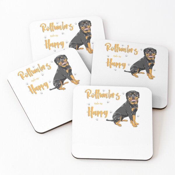 Item preview, Rottweilers Make Me Happy! Especially for Rottweiler Dog Lovers! designed and sold by rs-designs.