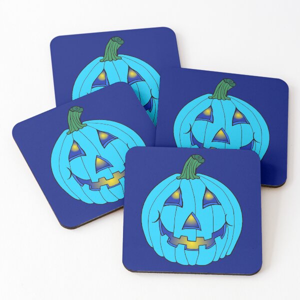 Item preview, Blue Glowing Jack-O-Lantern Pumpkin designed and sold by Deborah Camp.