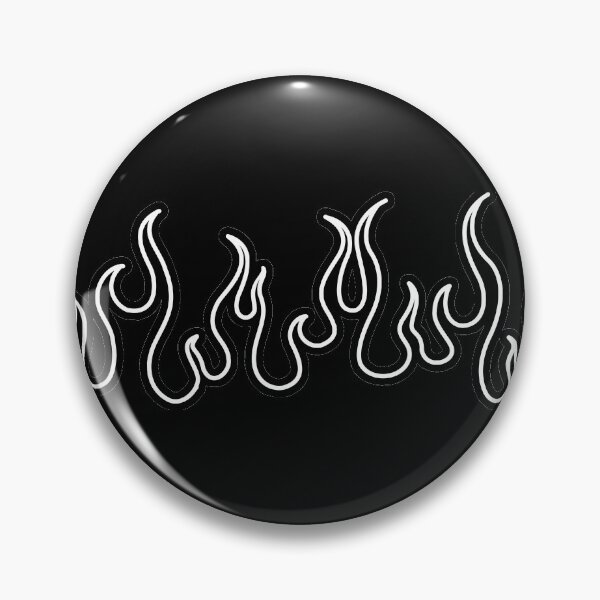 Item preview, White on Black Flames designed and sold by xalexiart.