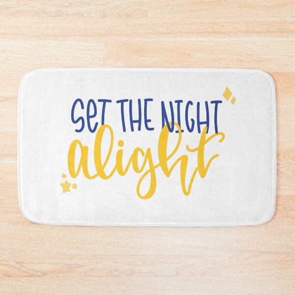 Item preview, Set the Night Alight (BTS Dynamite Lyrics) designed and sold by box-of-colors.