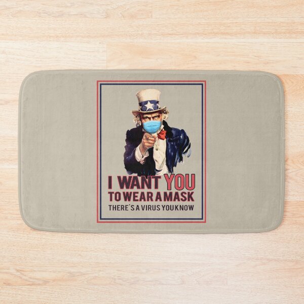 Item preview, Uncle Sam I Want You To Wear A Mask designed and sold by Bevatron.