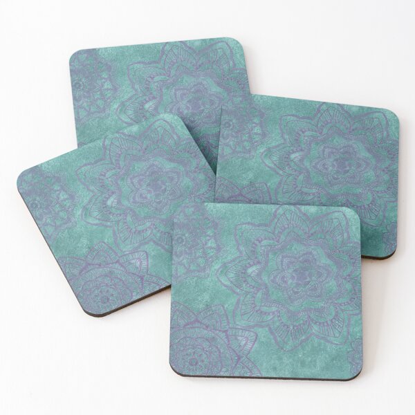 Item preview, Purple on Green Mandala (wide) designed and sold by Jennifer Ruch.