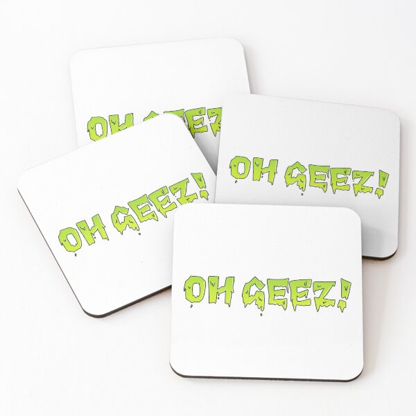 Oh Geez! grime art Coasters (Set of 4)
