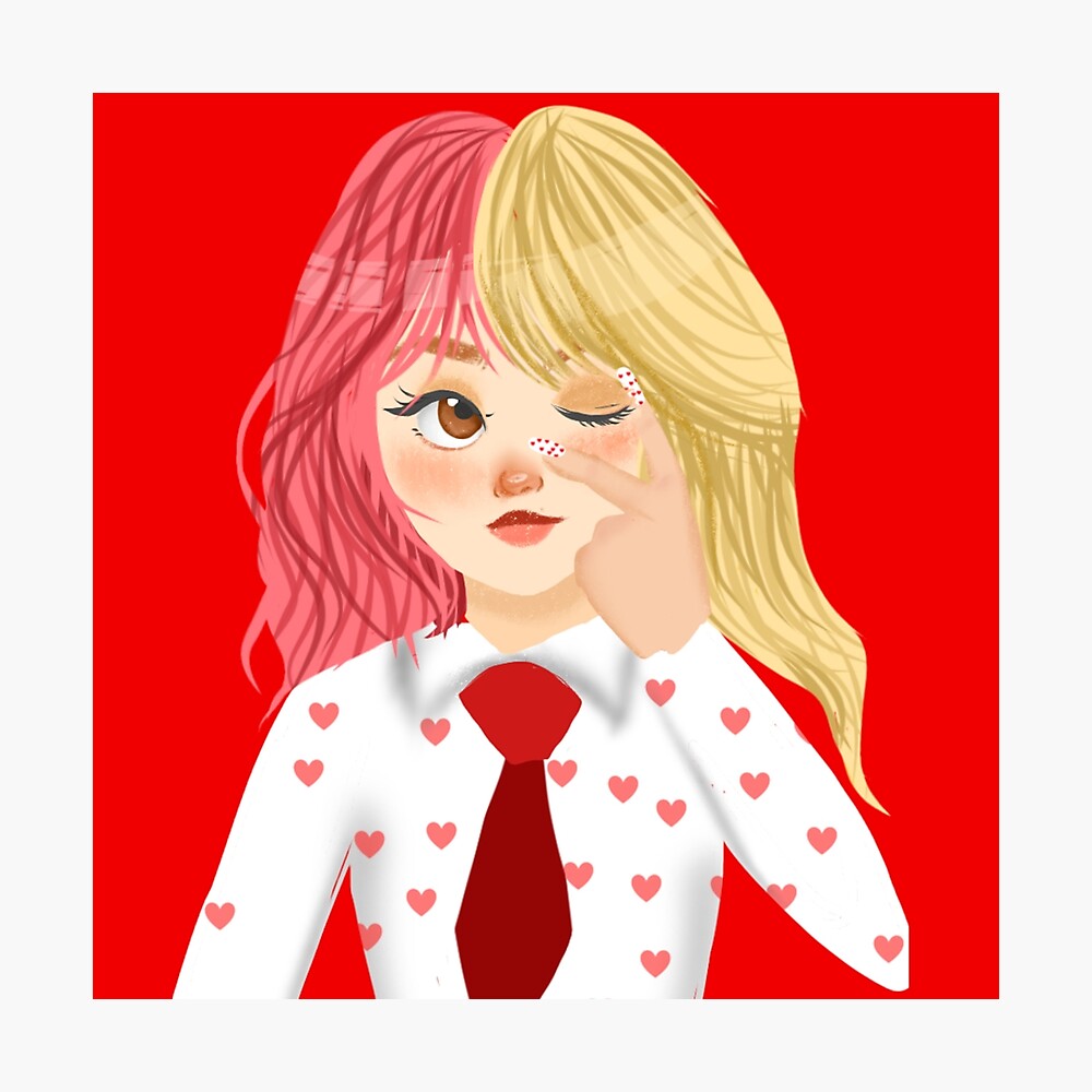 Cute Girl Aesthetic Taehyung Girl Version From Idol Poster By Minyoonga Redbubble