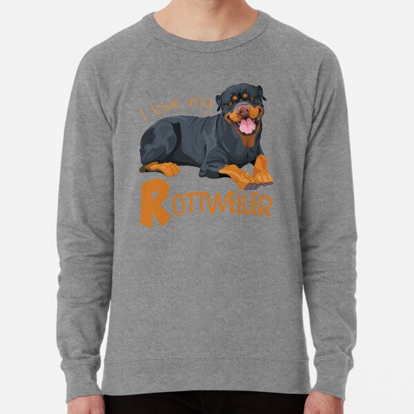 Quality Sweatshirt I Love My Rottweiler Jumper Choose Colour 
