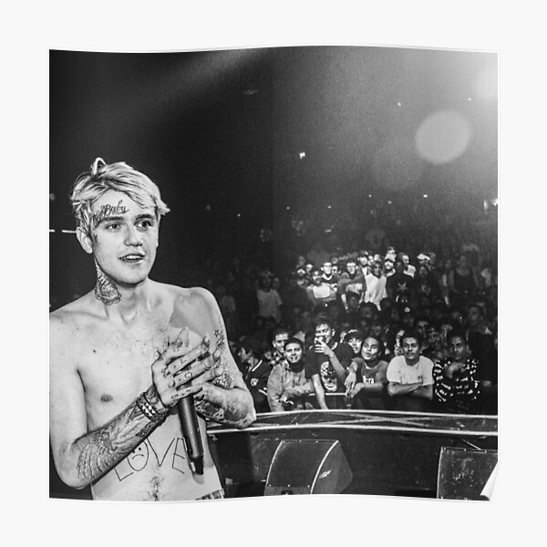 Lil Peep portrait Poster
