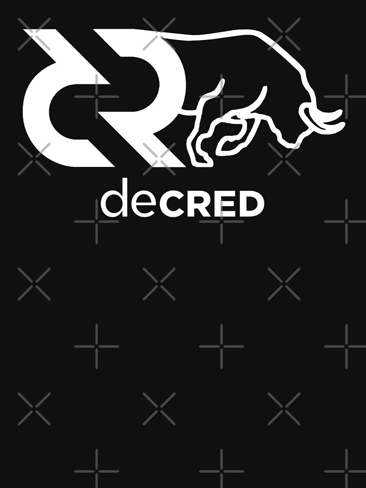 Thumbnail 7 of 7, Essential T-Shirt, Decred Bull hoodie © (Design timestamped by https://timestamp.decred.org/) designed and sold by OfficialCryptos.