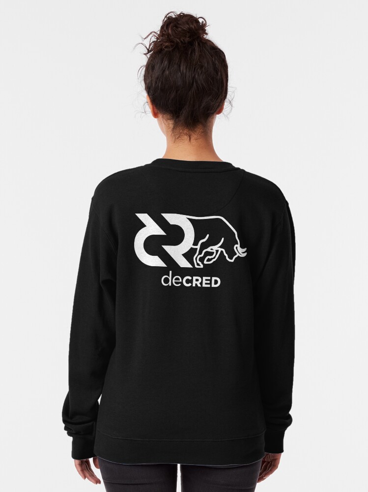 Alternate view of Decred Bull hoodie ™ 'Design timestamped by https://timestamp.decred.org/' Pullover Sweatshirt
