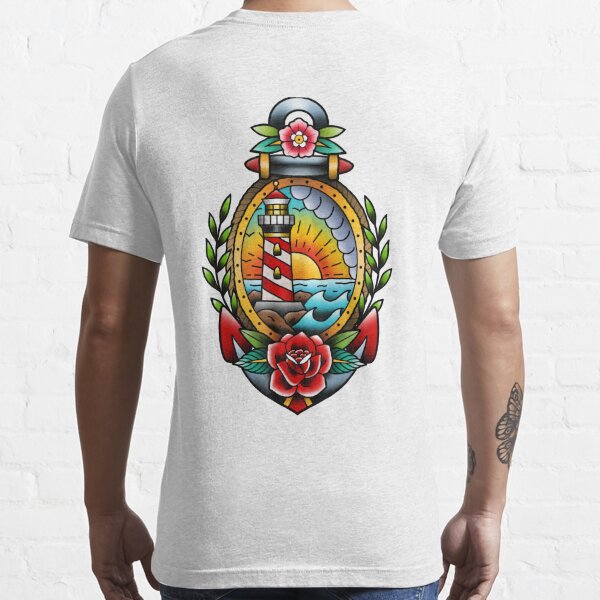 Amazon.com: Gypsy Lady Head American Traditional Tattoo Design T-Shirt :  Clothing, Shoes & Jewelry
