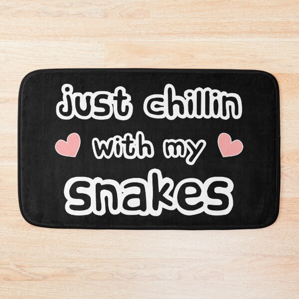Item preview, just chillin with my snakes - text and love heart designed and sold by LoveLifeRandom.
