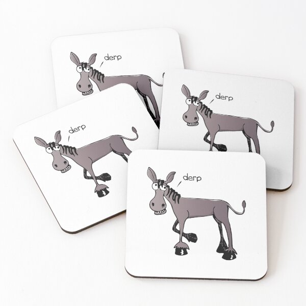 Item preview, Derp - Funny Cartoon Donkey, Donkey Gifts,  designed and sold by Seopdesigns.
