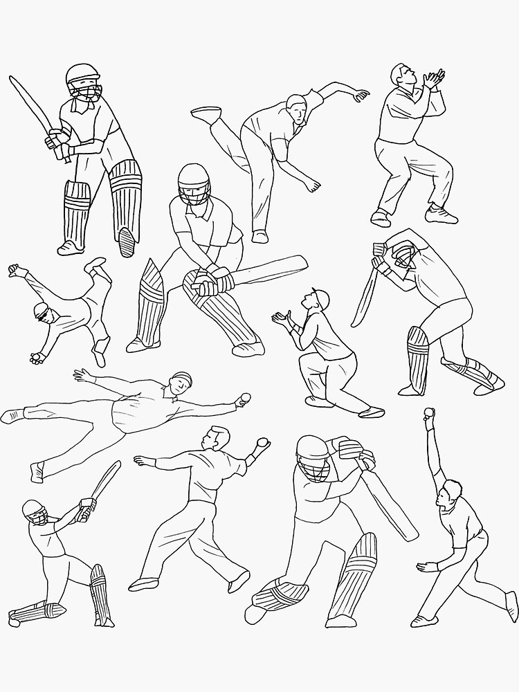 Imagen 3 de 3, Pegatina con la obra Montaje de cricket, diseñada y vendida por crickettees.