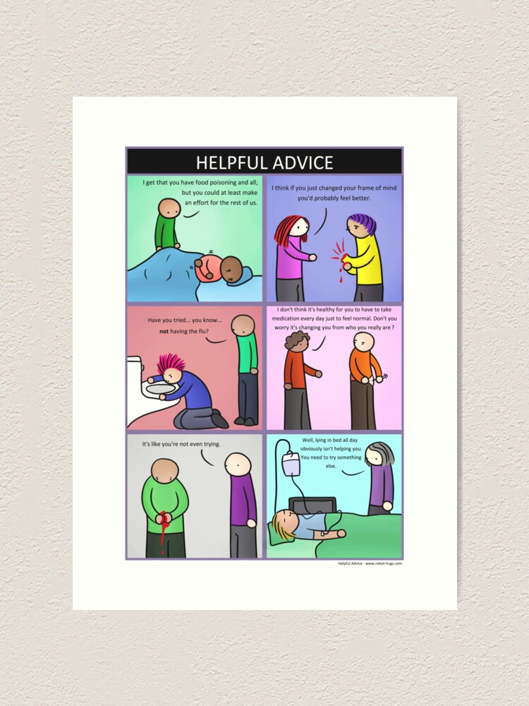 Alternate view of Helpful Advice Art Print