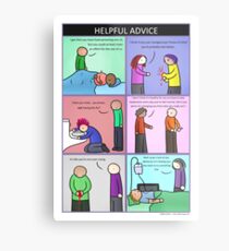Helpful Advice Metal Print