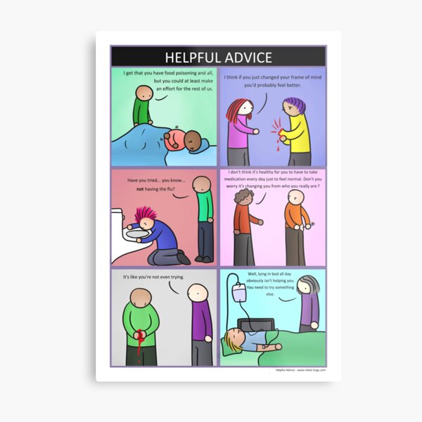 Helpful Advice Metal Print