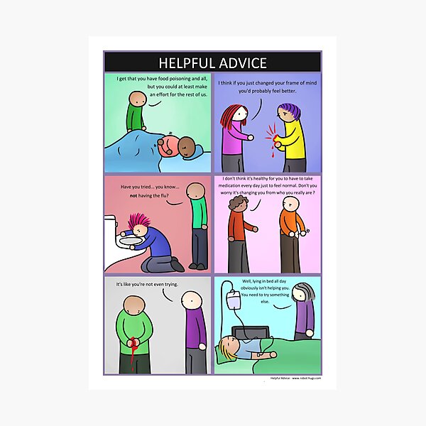 Helpful Advice Photographic Print