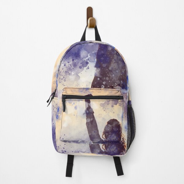 Item preview, Abstract Silhouette of Woman Holding Fist Up. Blue and Purple designed and sold by Joe-s.