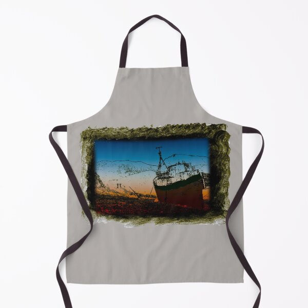 Item preview, Landscape Digital Artwork Old Boat and Ben Nevis Corpach Scotland designed and sold by Stravaigin.