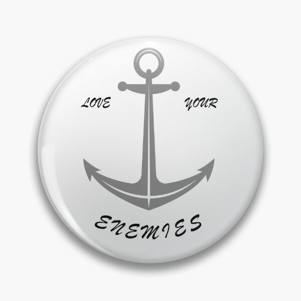 Artikelvorschau, Captain Anker love your enemies Segeln Fitness Hoffnung entworfen und verkauft von amagaclothing.