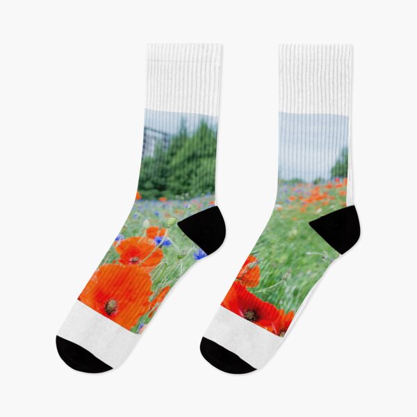 Item preview, Urban poppies and cornflowers designed and sold by Beverley Goodwin.