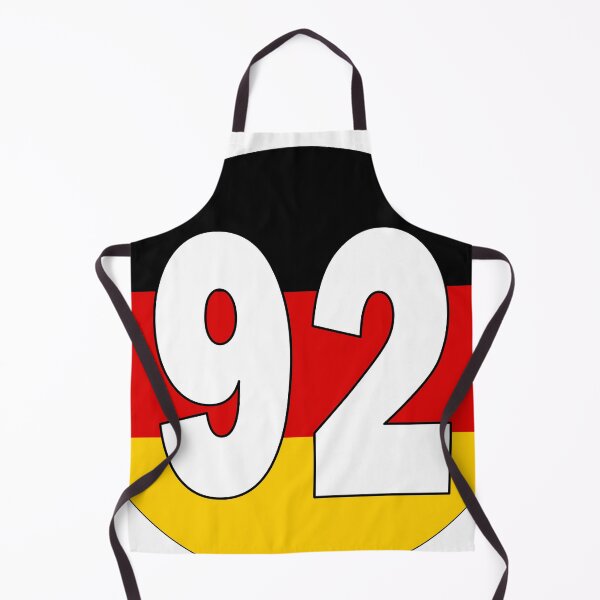 Item preview, Number 92 with Germany flag on the background designed and sold by AllShirts21.
