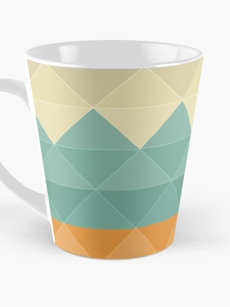 Thumbnail 3 of 4, Coffee Mug, Triangular geometric pattern designed and sold by ExploreStore.