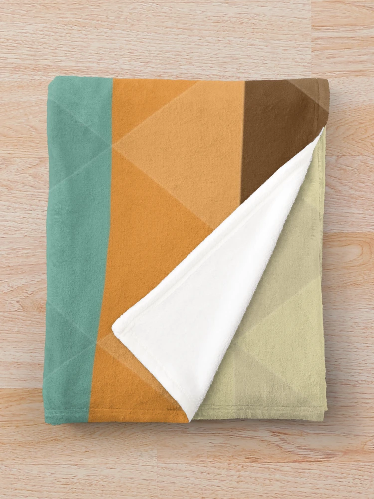 Thumbnail 3 of 6, Throw Blanket, Triangular geometric pattern designed and sold by ExploreStore.