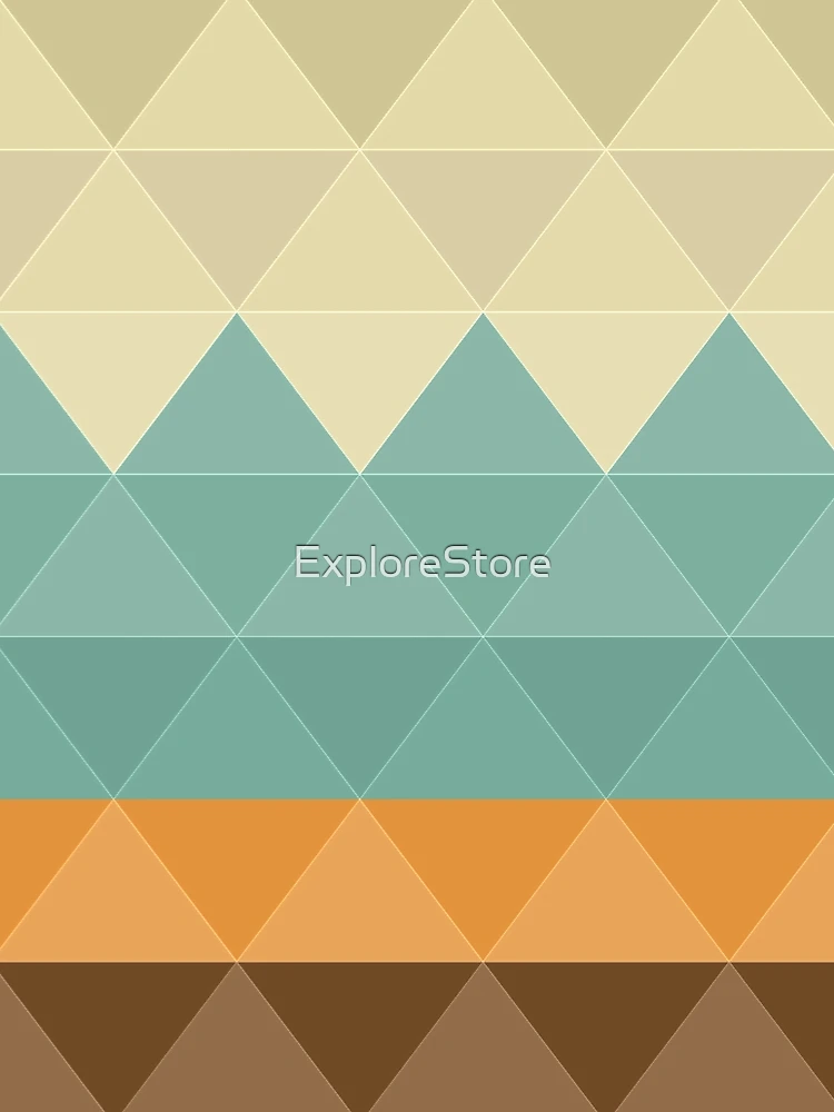 Thumbnail 3 of 3, Scarf, Triangular geometric pattern designed and sold by ExploreStore.