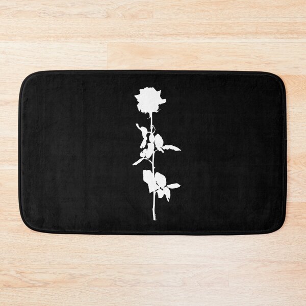 Item preview, Rose Flower Outline White on dark background designed and sold by 7T-Designs.