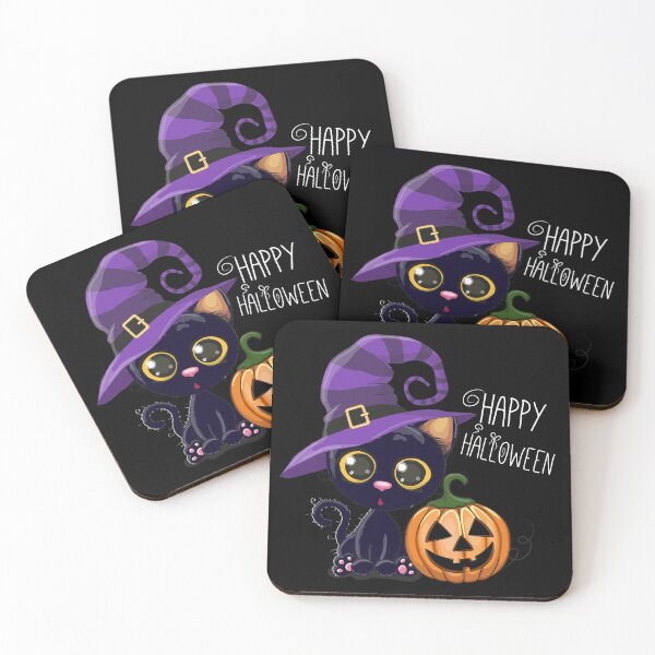Item preview, Happy Halloween Black Cat designed and sold by lucidfrog.