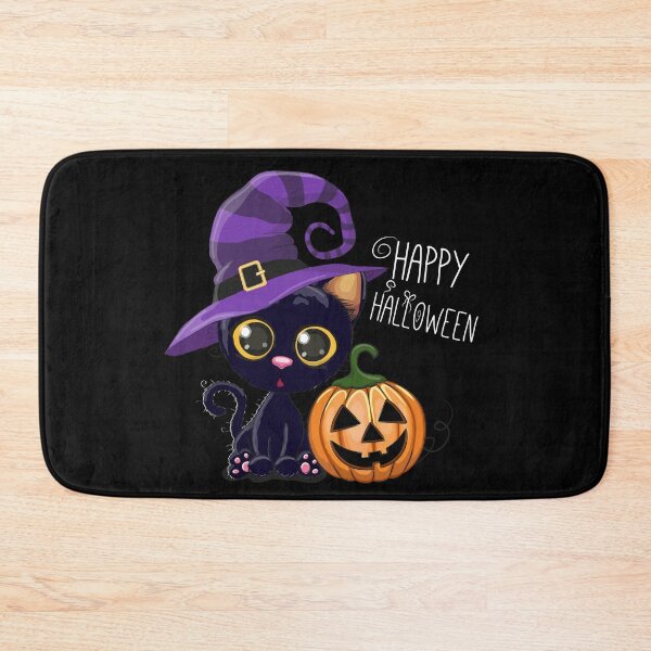 Item preview, Happy Halloween Black Cat designed and sold by lucidfrog.