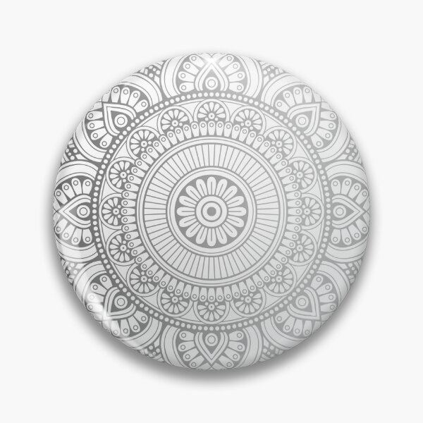 Item preview, Silver Mandala Pattern Illustration designed and sold by Vic Torys ☆.