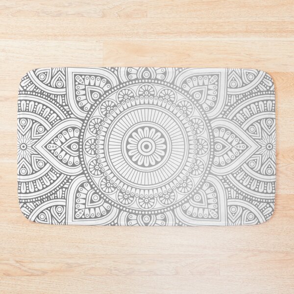 Item preview, Silver Mandala Pattern Illustration designed and sold by Vic Torys ☆.
