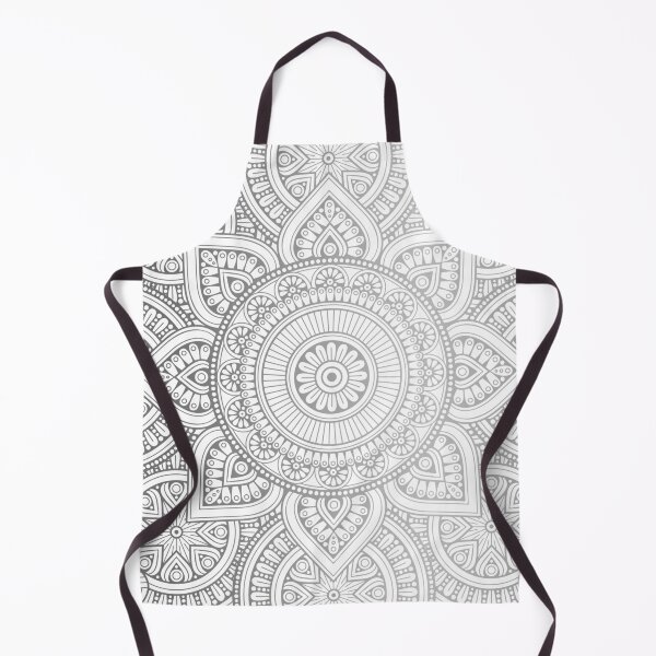Item preview, Silver Mandala Pattern Illustration designed and sold by Vic Torys ☆.