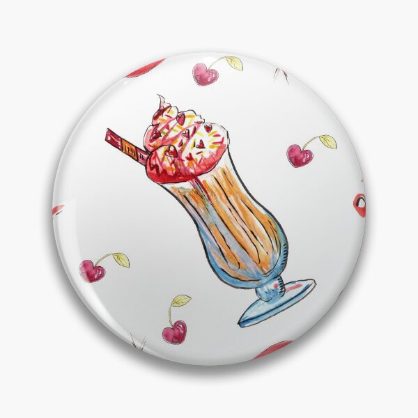 Artikelvorschau, Eis Eisbecher Luftballons Aquarell Zeichnung entworfen und verkauft von ausgefuchst.